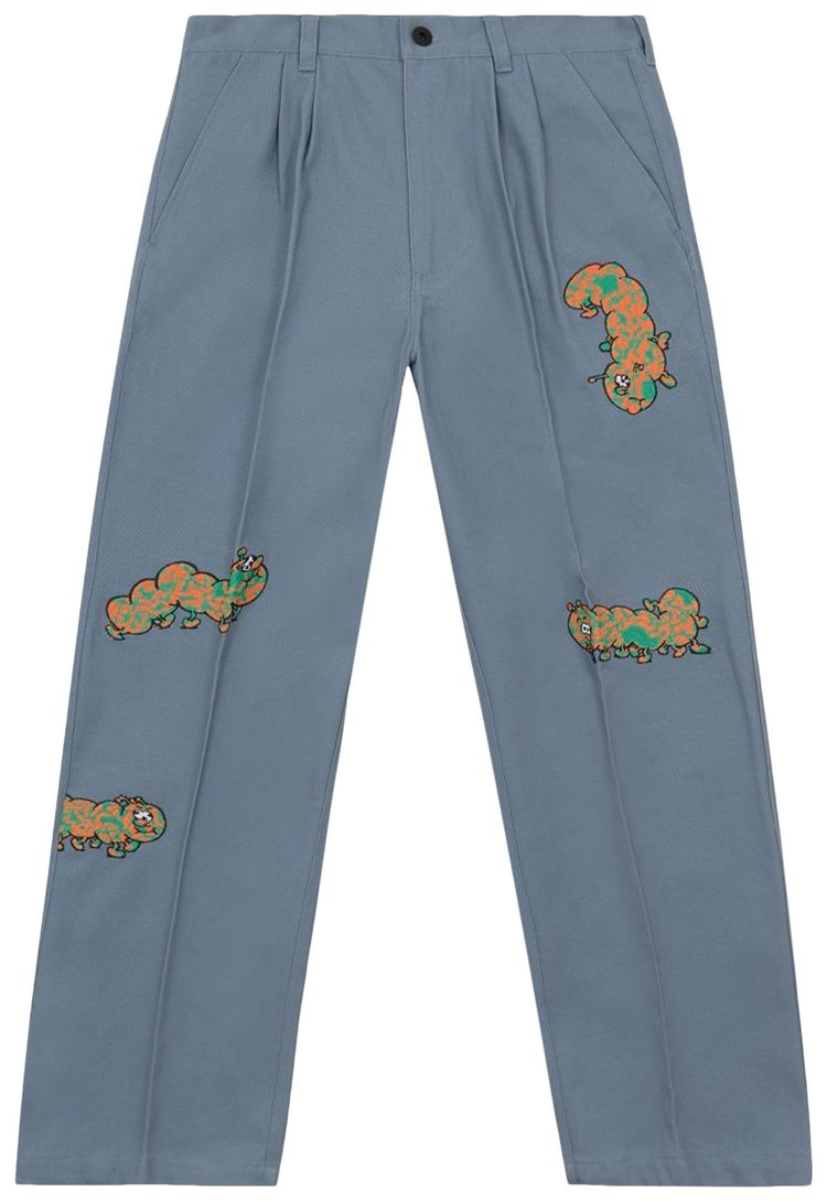 Brain Dead Worms Wide Leg Trouser 'Teal'