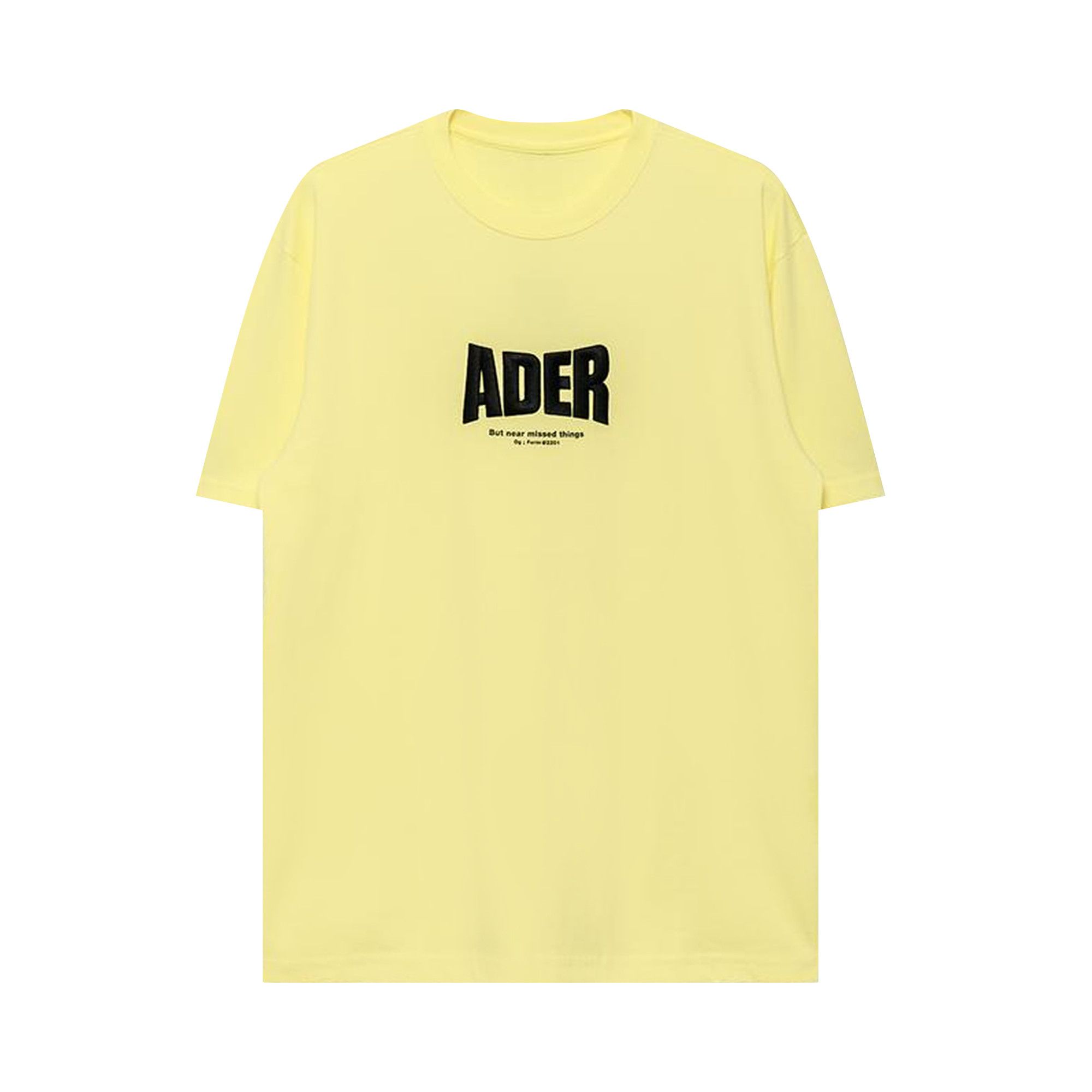 Buy Ader Error Logo Embroidery T-Shirt 'Yellow' - BT1FWHT01YL | GOAT