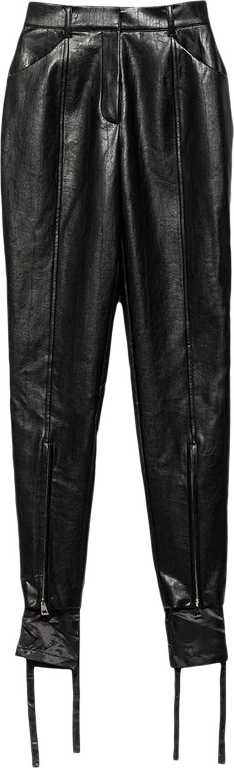 We11done Double Layered Zip Detail Pants 'Black'
