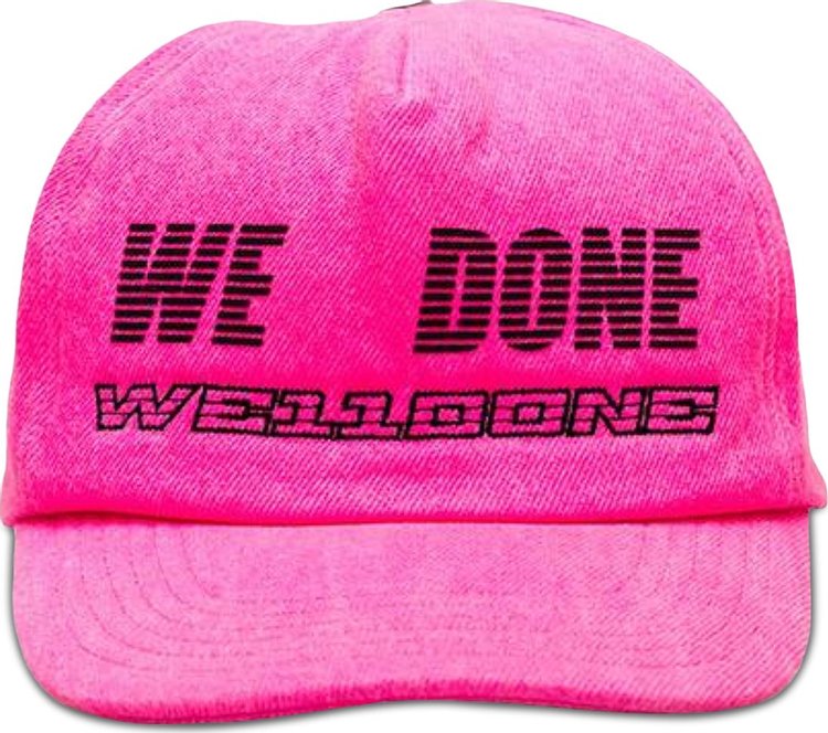 We11done Logo Trucker Cap 'Neon Pink'
