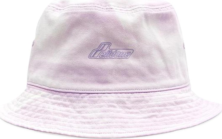 We11done Logo Hand Bleached Bucket Hat 'Purple'