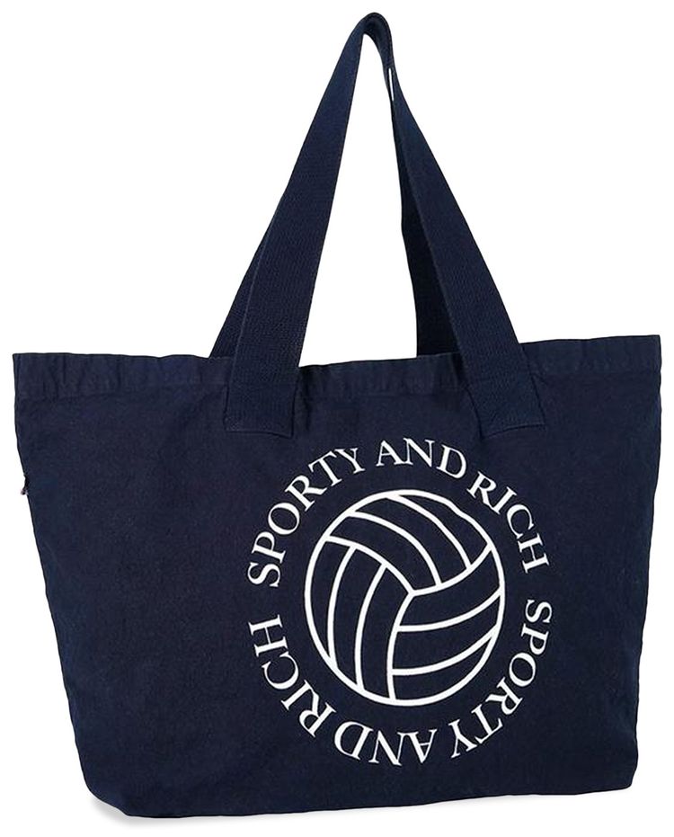 Sporty  Rich Volleyball Tote NavyWhite