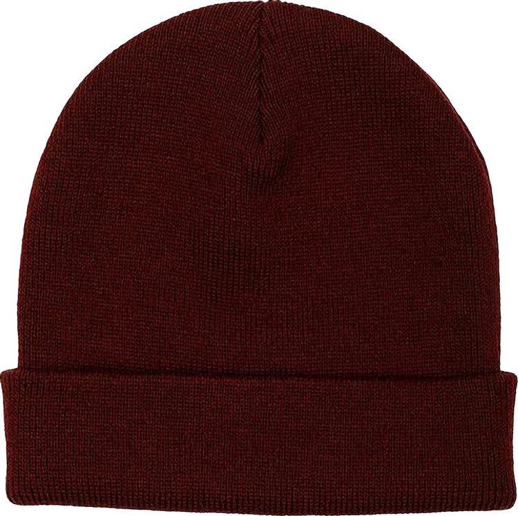 Rassvet Graphic Embroidery Beanie Burgundy