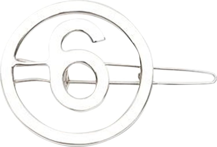 MM6 Maison Margiela Logo Hair Clip 'Silver'