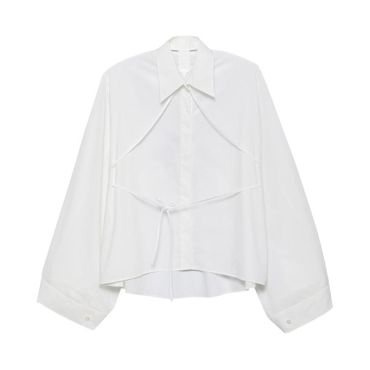 MM6 Maison Margiela Detachable Collar Cropped Blouse 'White'