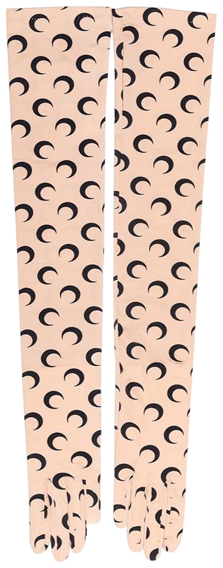 Marine Serre Moon Long Gloves Tan