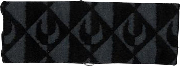 Marine Serre Moon Lozenge Texture Knit Choker 'Black'