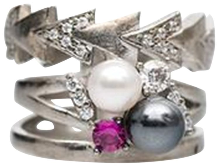 Maison Margiela Circled Ring SilverRed