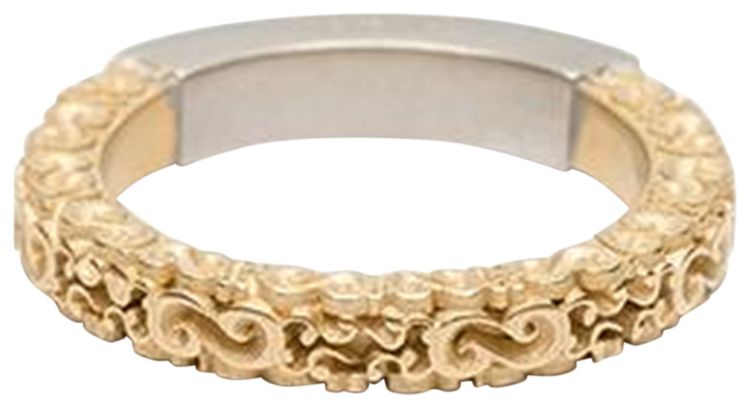 Maison Margiela Engraved Ring SilverGold