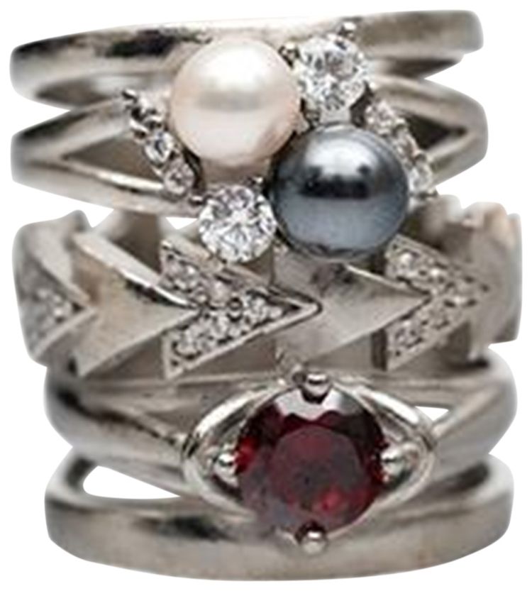 Maison Margiela Circled Ring SilverRed