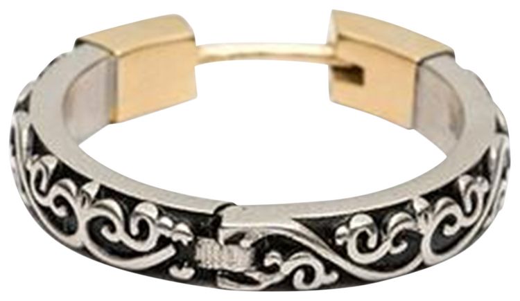 Maison Margiela Engraved Earring SilverGold