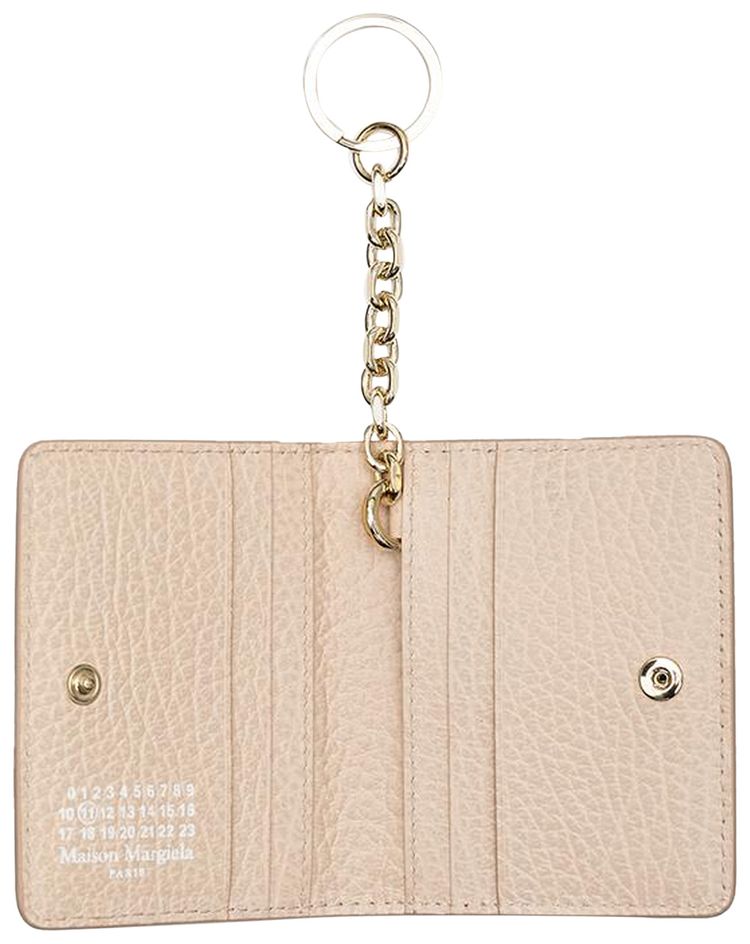 Maison Margiela Bifold Keychain Card Holder Beige