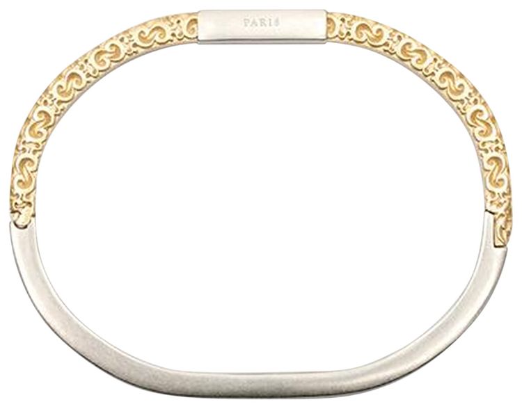 Maison Margiela Engraved Bracelet SilverGold