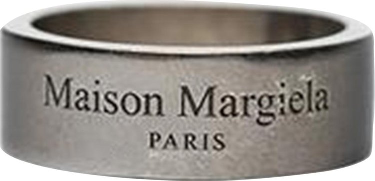 Maison Margiela Logo Engraved Ring 'Silver'