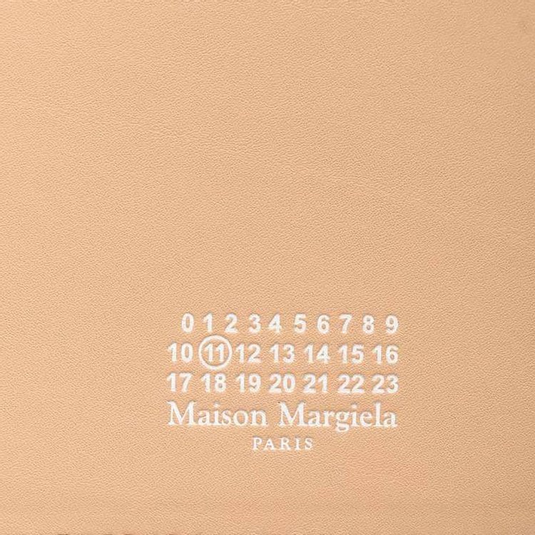 Maison Margiela Leather Phone Neck Pouch Nude