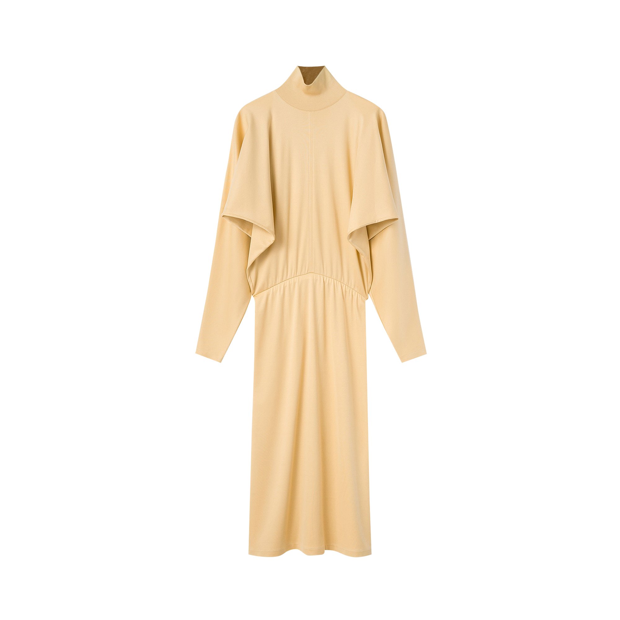 Lemaire Loose Turtleneck Dress in Yellow