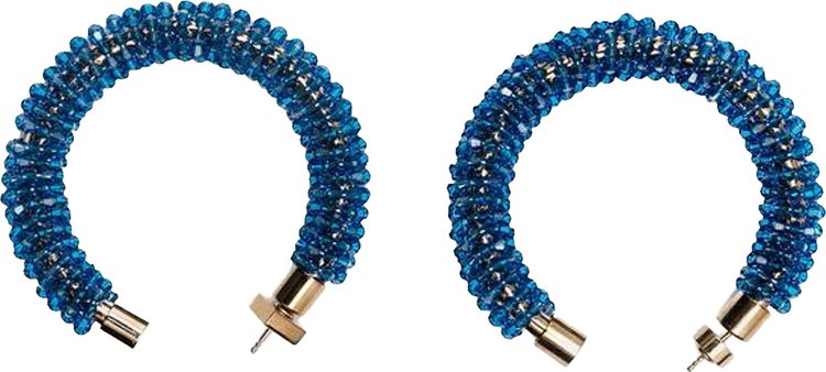 Jacquemus Creoles Brila Earrings 'Blue'