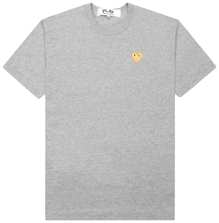 Comme des Garcons PLAY Heart T Shirt Grey