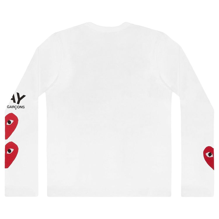 Comme des Garcons PLAY Multi Heart T Shirt White