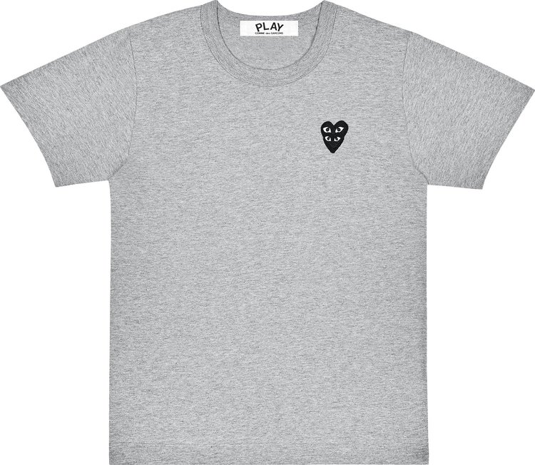 Buy Comme des Garçons PLAY Double Heart T-Shirt 'Grey' - AZ T296 1 | GOAT