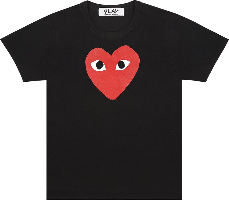 Buy Comme des Garçons PLAY Heart T-Shirt 'Black' - AZ T112 1 | GOAT