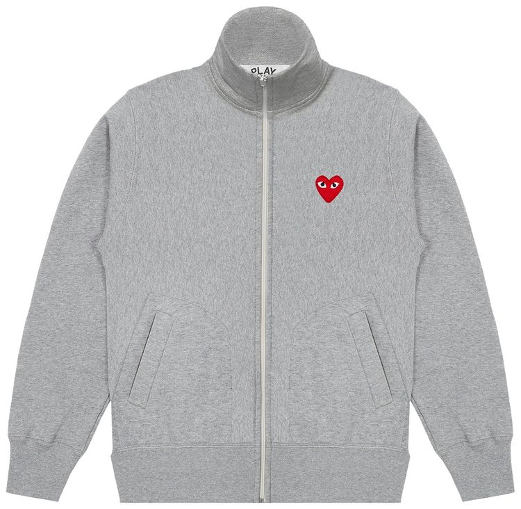 Comme des Garcons PLAY Multi Hearts Track Jacket Grey