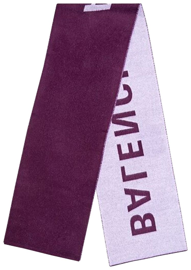 Balenciaga Macro Scarf Burgundy