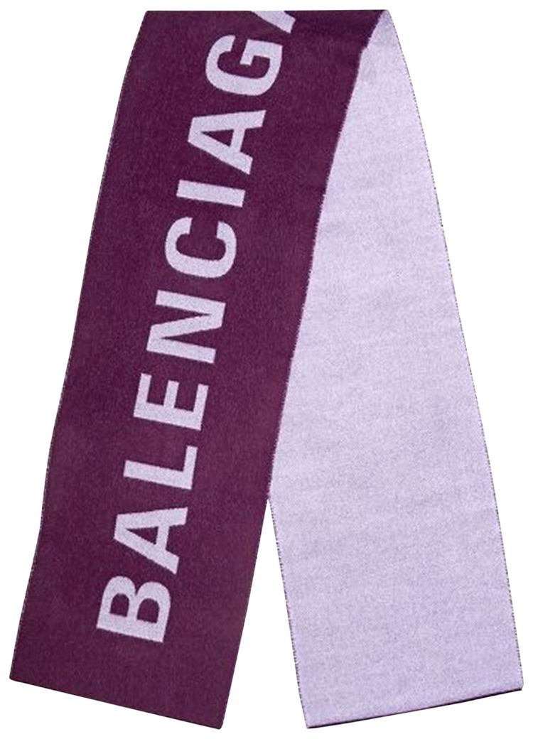 Balenciaga Macro Scarf Burgundy
