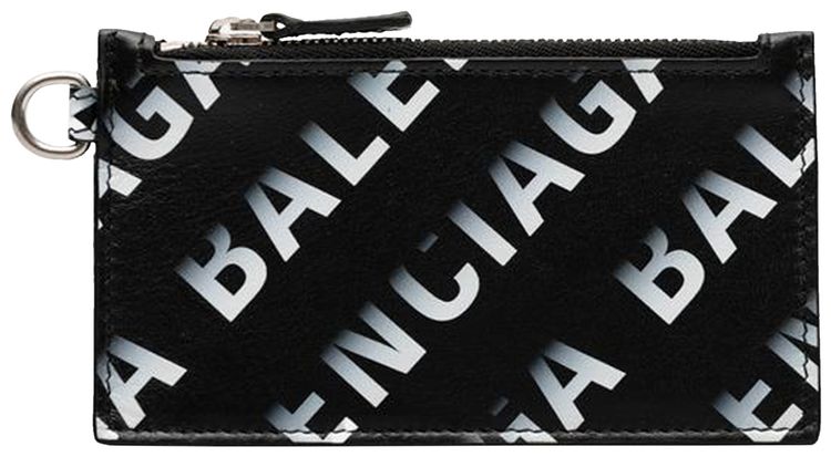 Balenciaga Keychain Cardholder BlackGrey