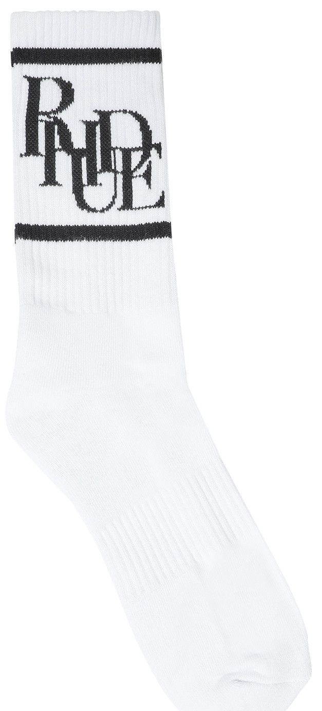 Rhude Scramble Logo Sock WhiteBlack