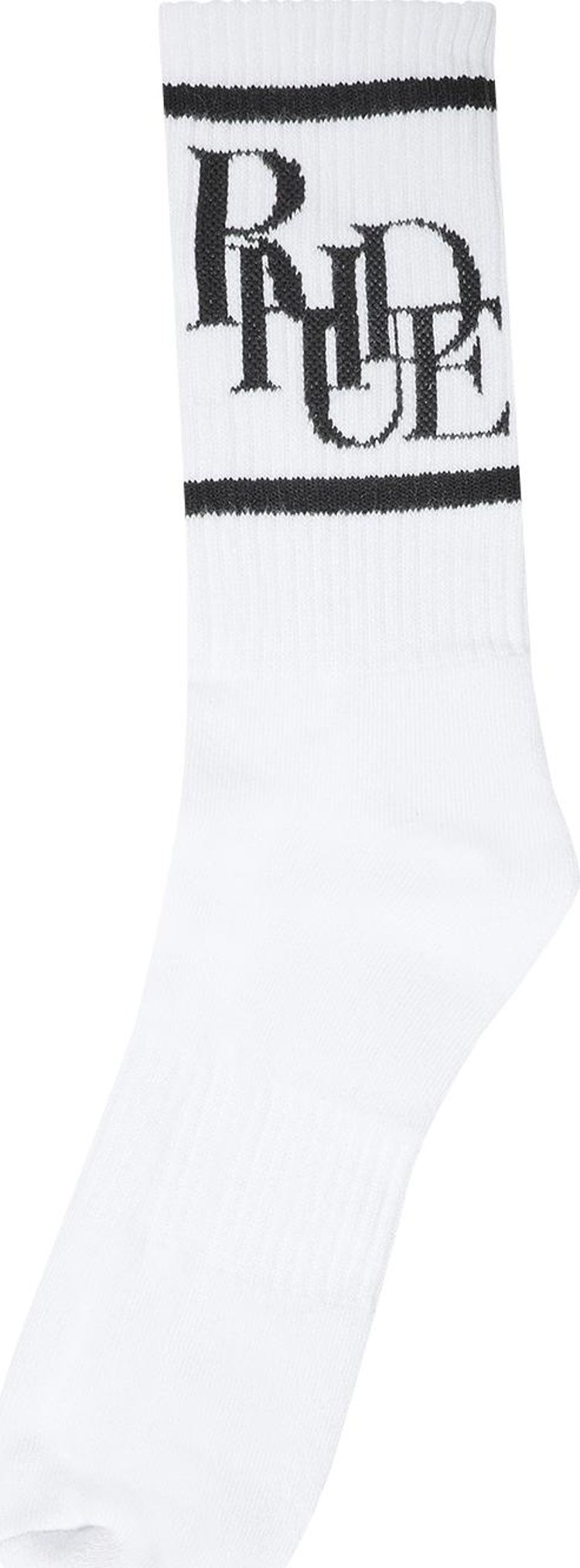 Rhude Scramble Logo Sock 'White/Black'