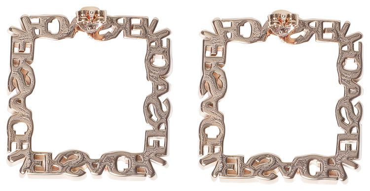 Versace Metal Earrings Versace Gold