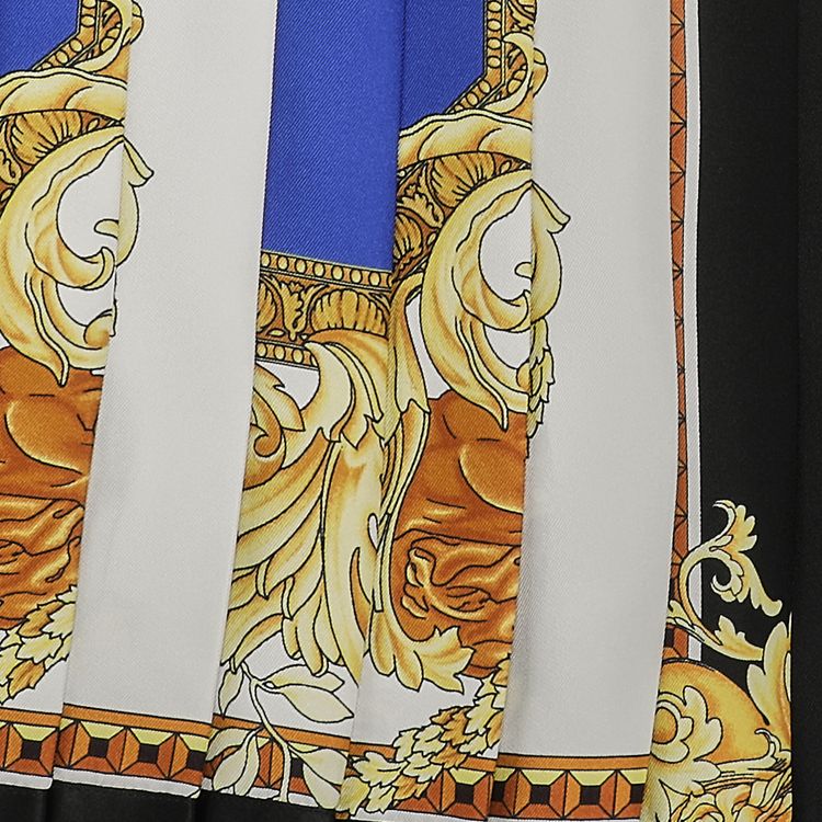 Versace Printed Skirt Royal BlueGold
