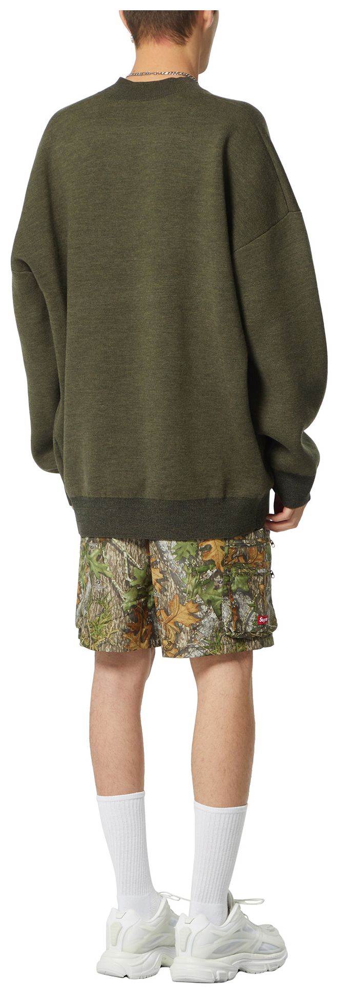 Acne Studios V Neck Sweater Deep Green