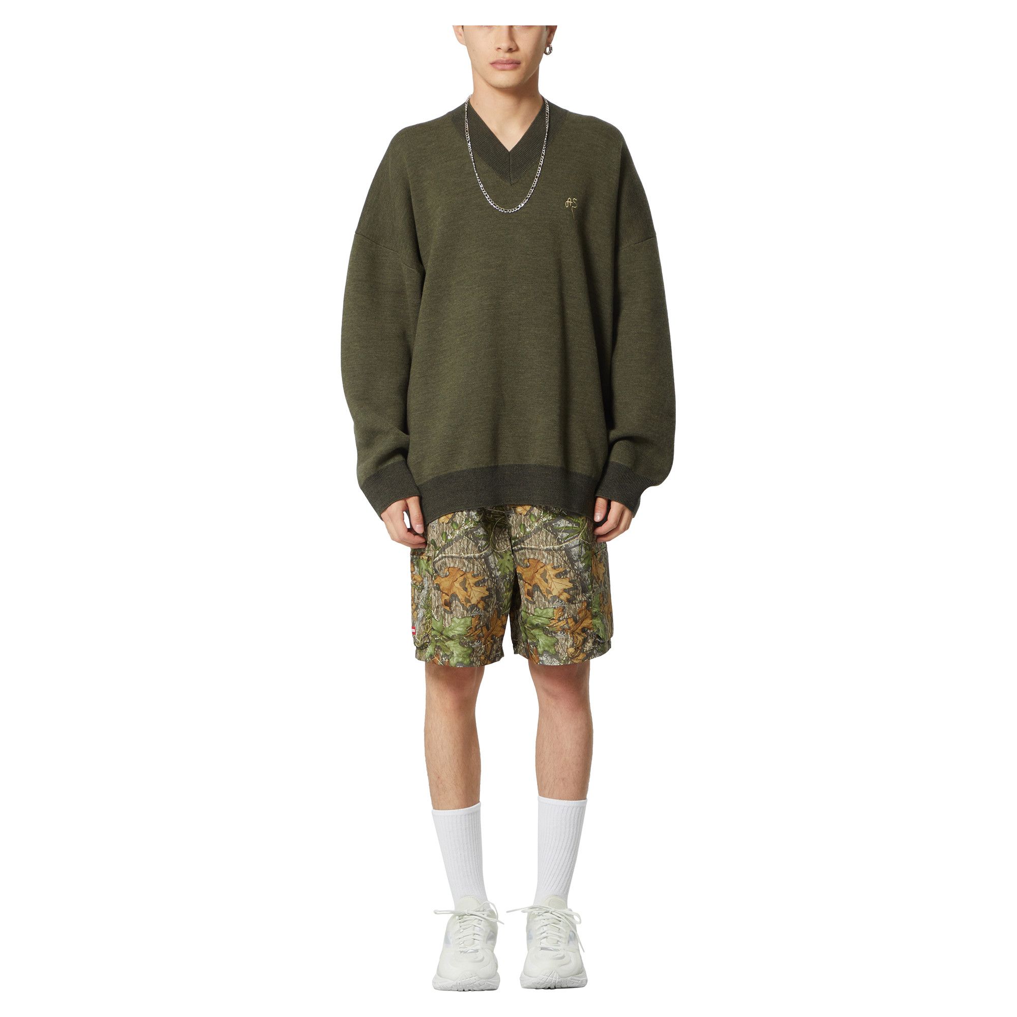 Buy Acne Studios V Neck Sweater Deep Green B60204 GOAT DEEP GOAT UK