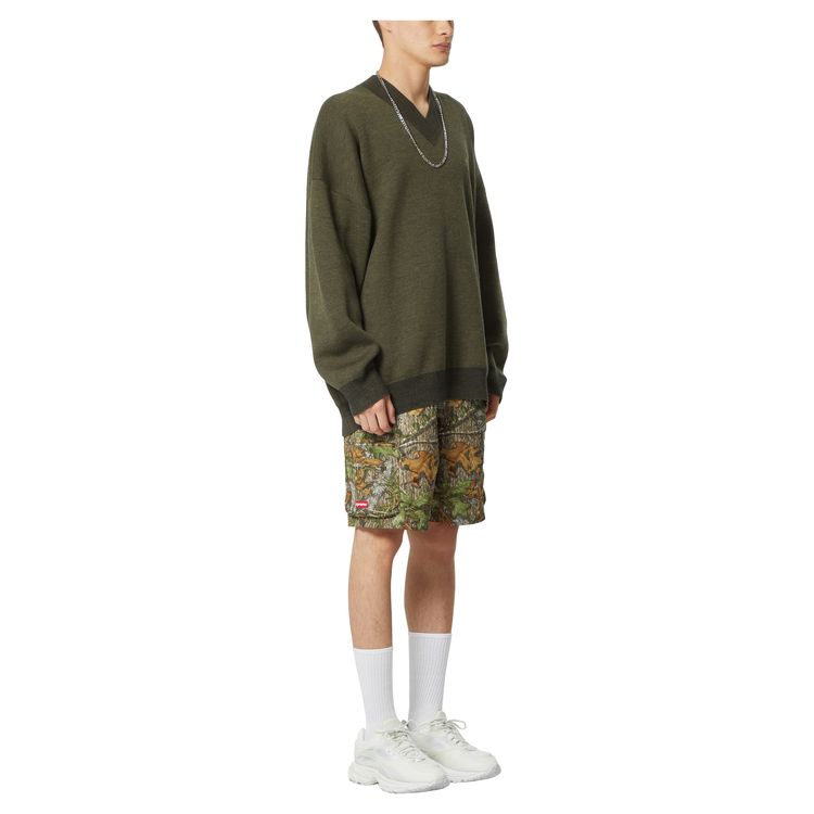 Acne Studios V Neck Sweater Deep Green