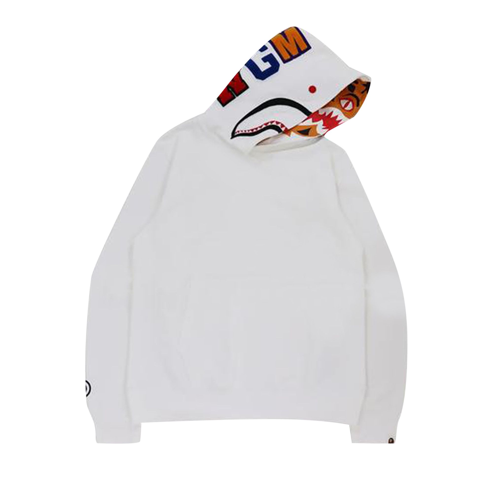 Red and white clearance bape hoodie