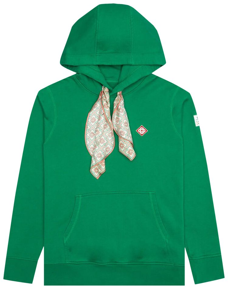 Casablanca Scarf Hooded Sweatshirt Green