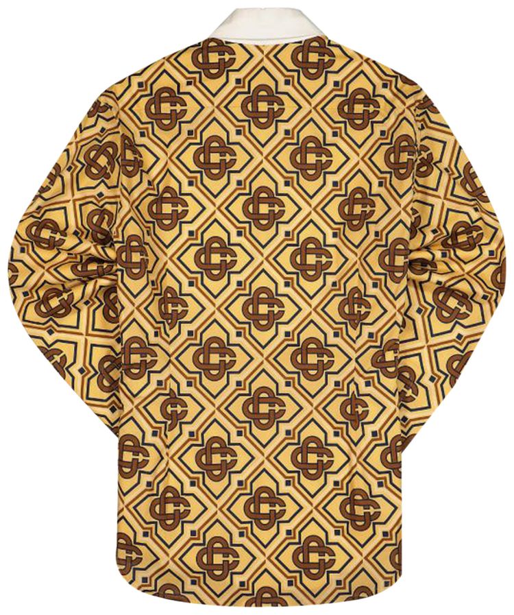 Casablanca Diamond Monogram Shirt Gold