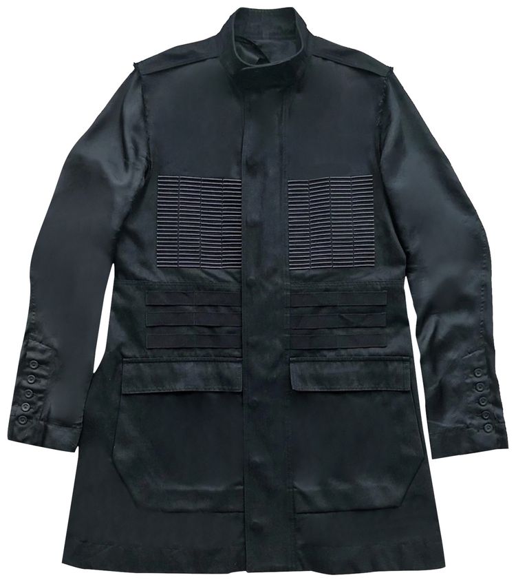 Rick Owens Cyclops Ribbed Field Jacket Black