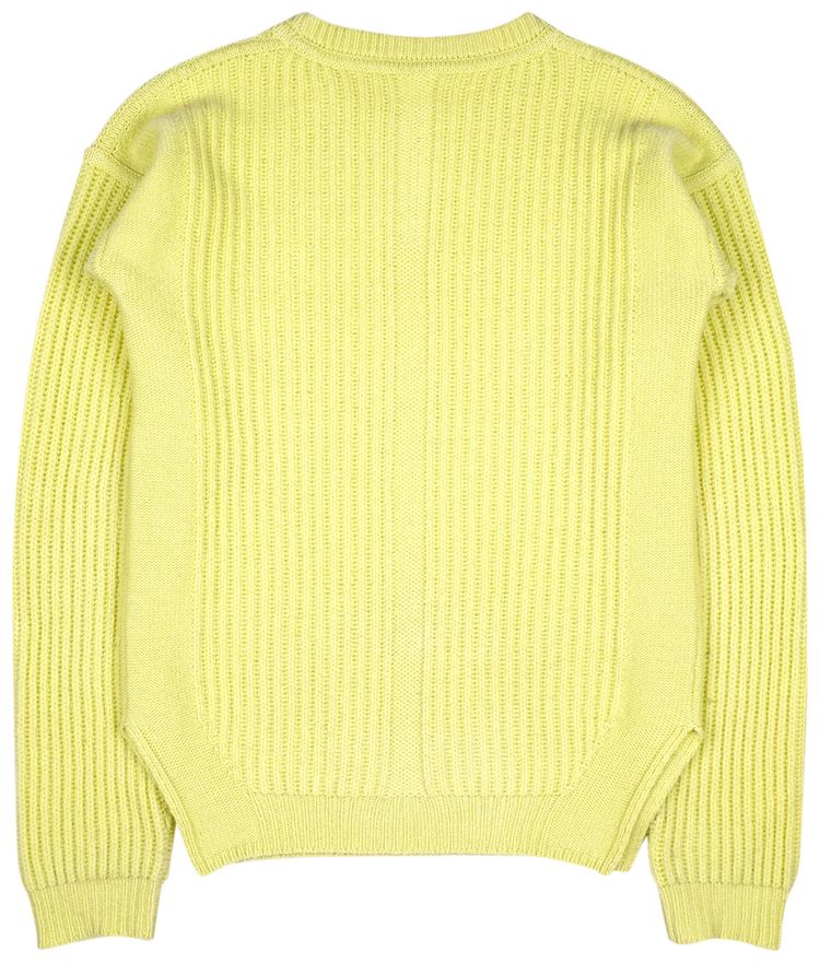 Rick Owens Sisyphus Fisherman Knit Sweater Lime