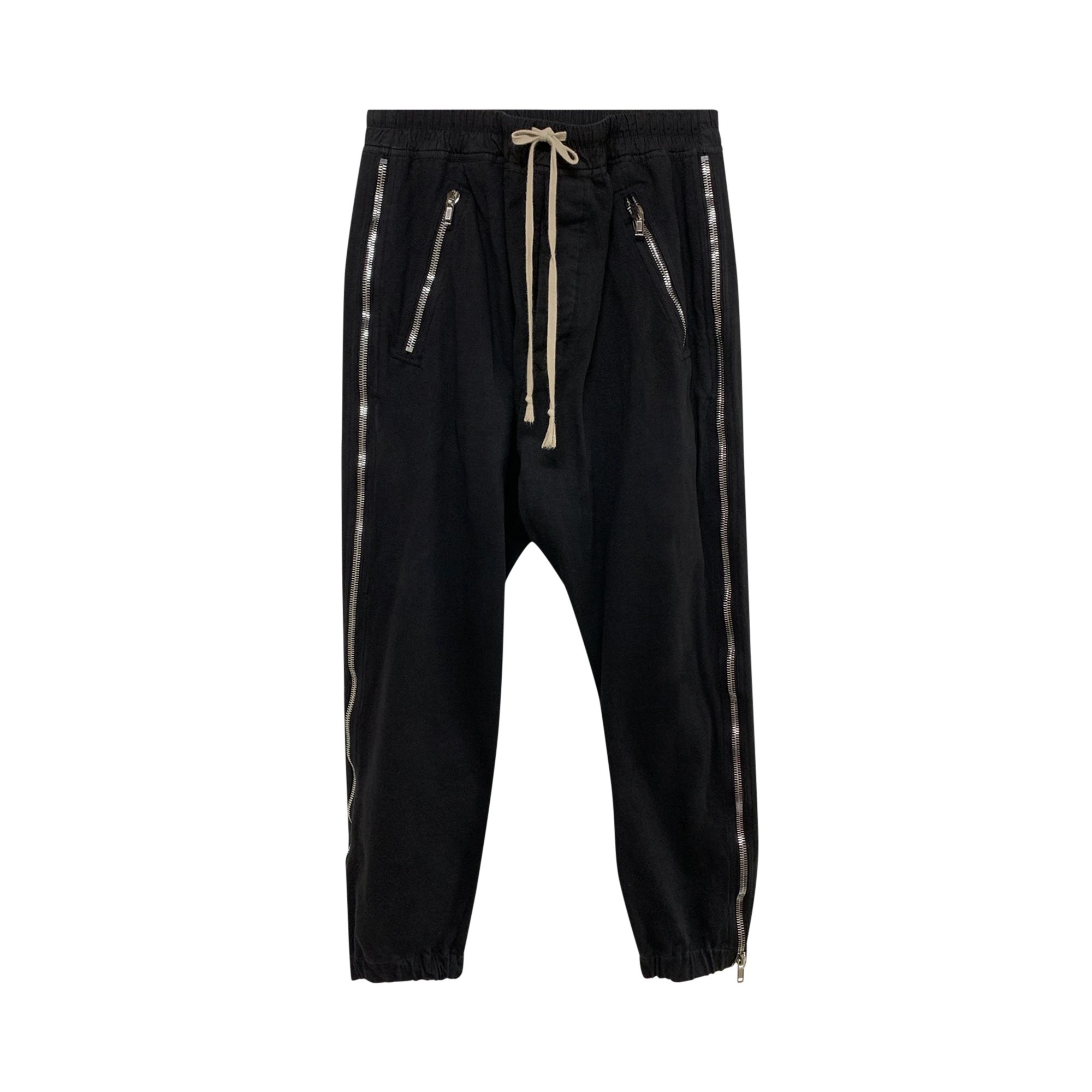 Buy Rick Owens Tecuatl Zip Sweatpants 'Black' - RU20S7378 BA 09 | GOAT