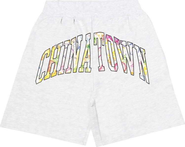 Chinatown Market Watercolor Arc Sweatshorts Grey