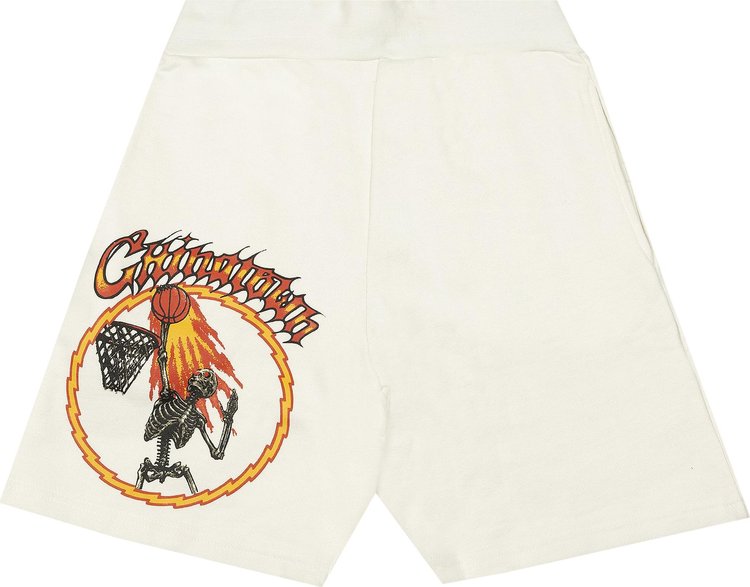 Chinatown Market Skelly World Tour Sweatshorts Cream