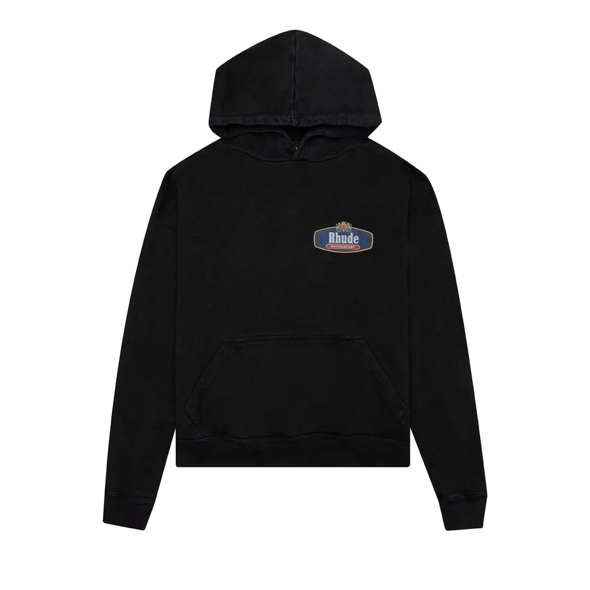 Buy Rhude Racing Crest Hoodie 'Black' - FW21HO060123720372