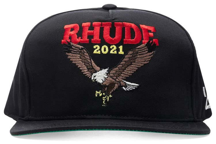 Rhude Eagle Logo Hat Black