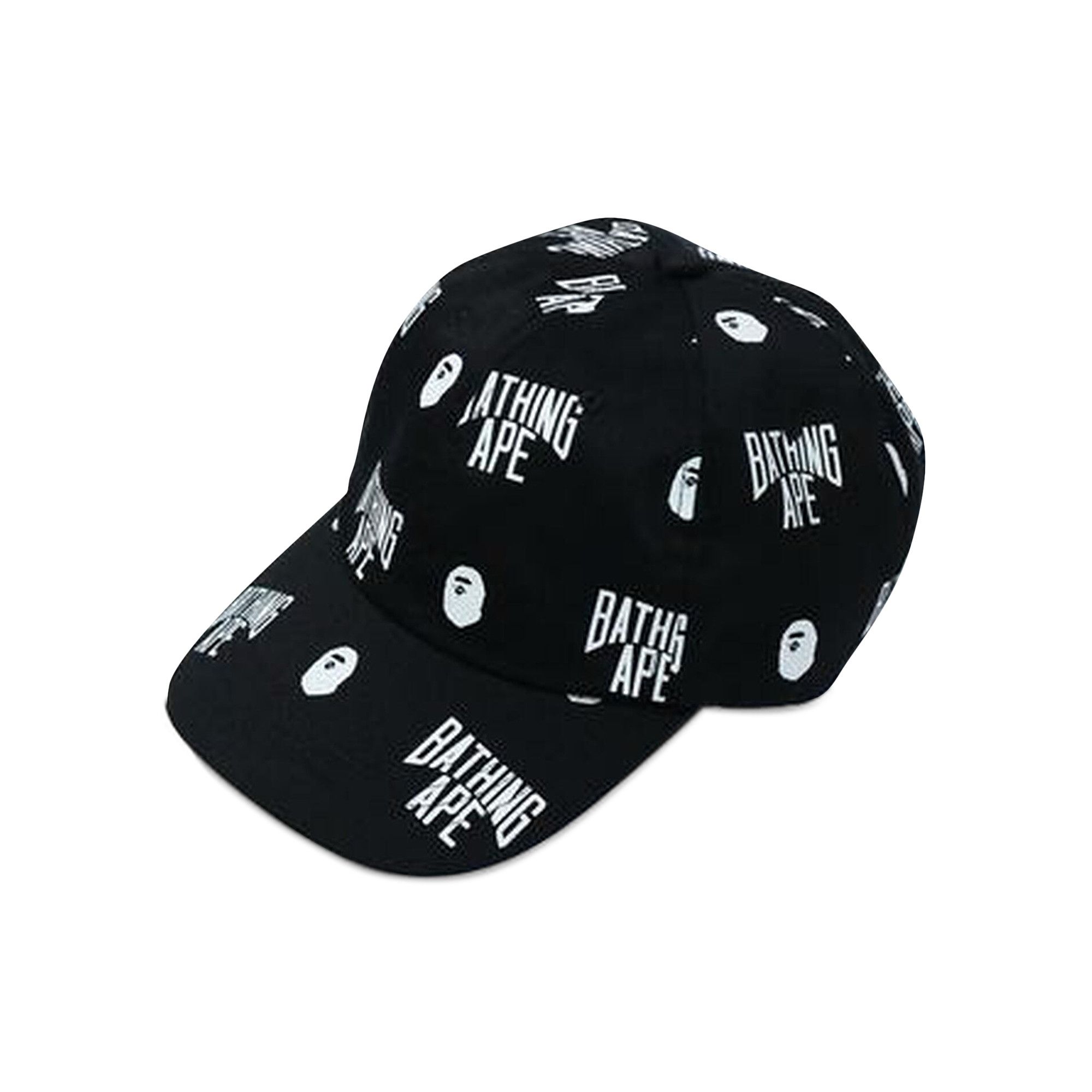 BAPE Monogram Panel Cap 'Black' | GOAT