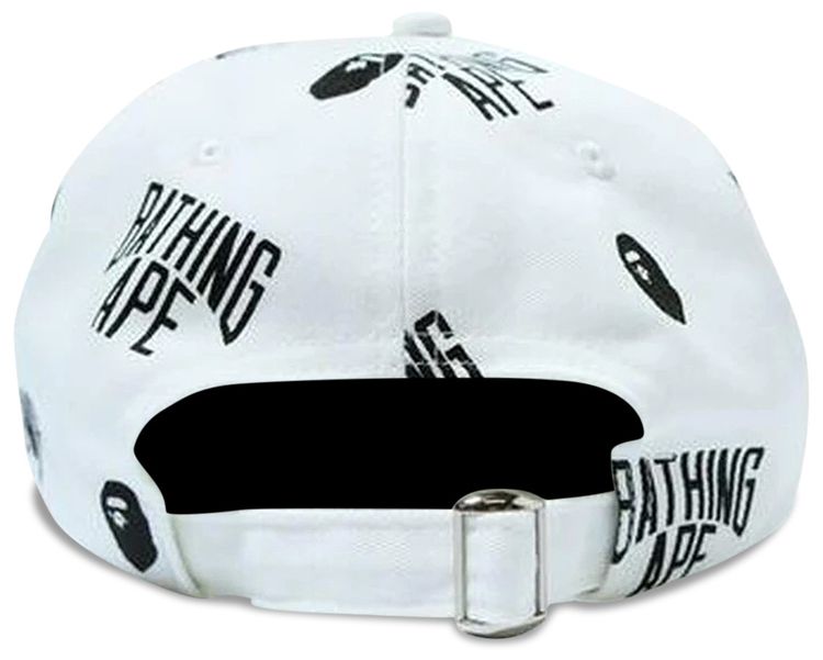 BAPE Monogram Panel Cap White