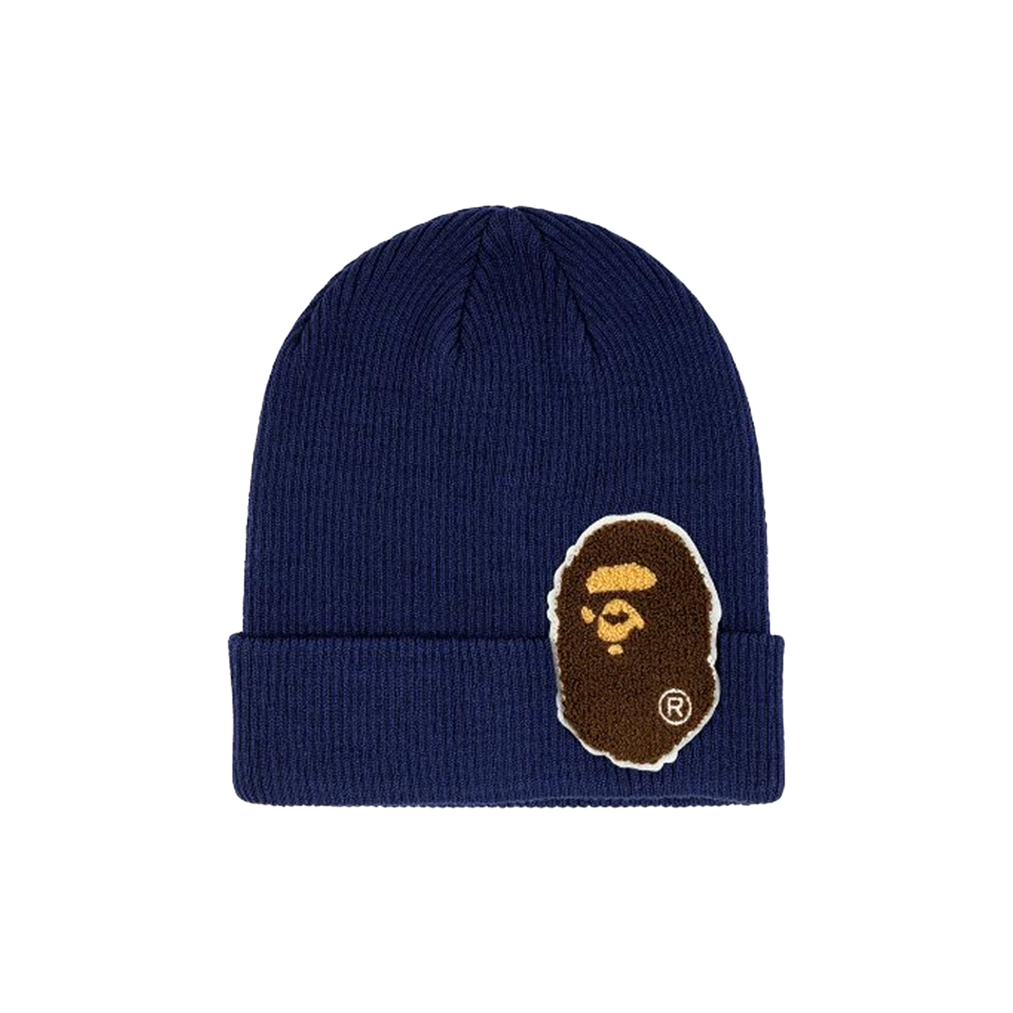 Buy BAPE Big Ape Head Knit Cap 'Navy' - 1G80 180 024 NAVY | GOAT