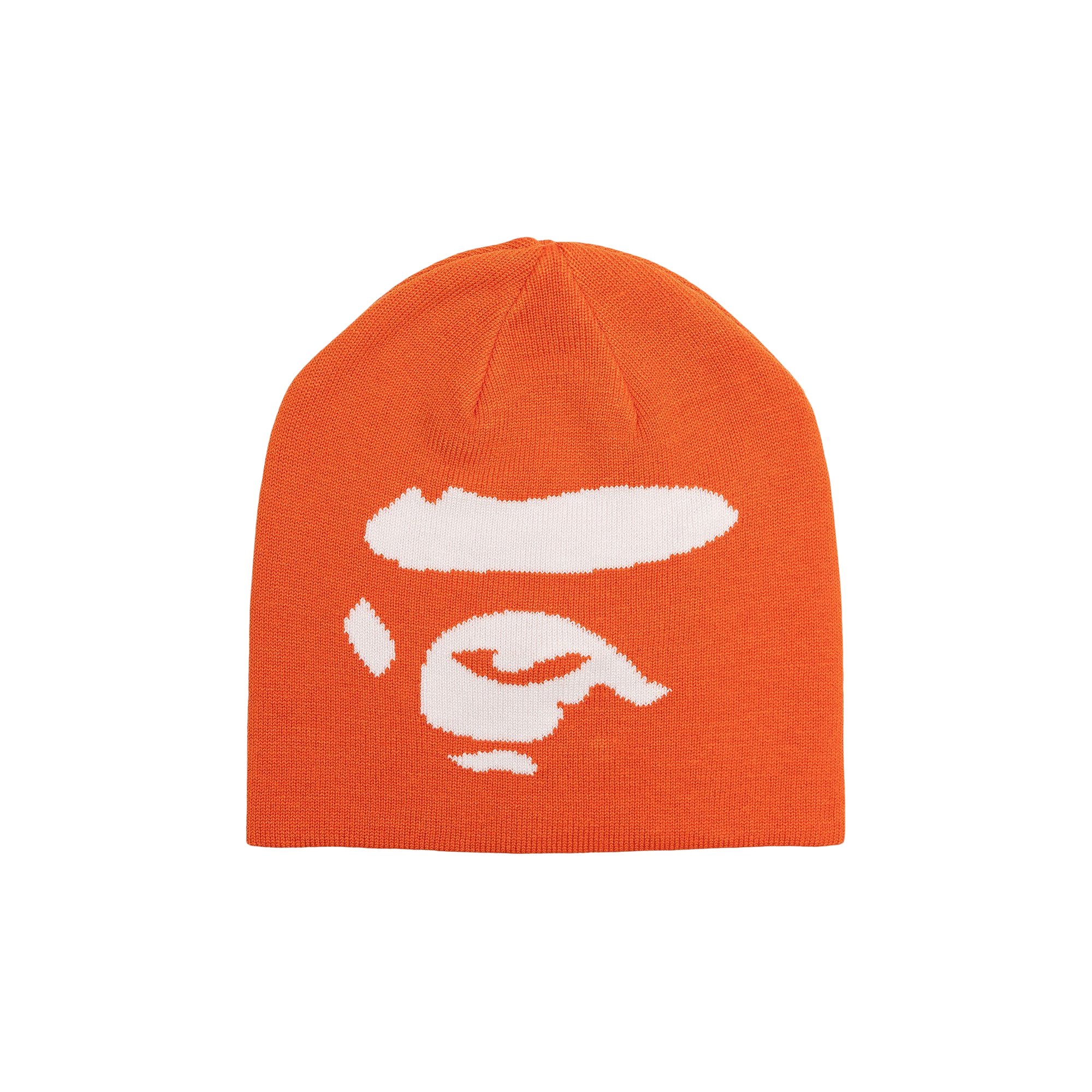 Buy BAPE Ape Face Knit Cap 'Orange' - 1G80 180 015 ORANGE | GOAT